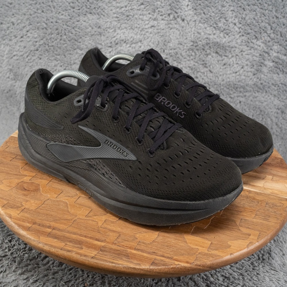 Brooks Ghost Max 3 Shoes Mens Size 10.5 Wide 2E Black Running Sneakers Athletic